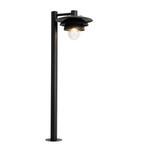 Design buiten paaltje zwart 100 cm IP44 - Morty, Nieuw, Overige materialen, Minder dan 50 watt