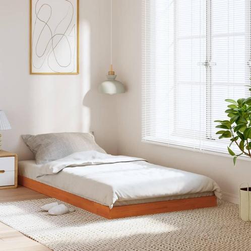 Eenpersoonsbed Grenen Wasbruin | Retourdeal | 35% Korting, Huis en Inrichting, Slaapkamer | Bedden, 90 cm, 190 cm of minder, Bruin