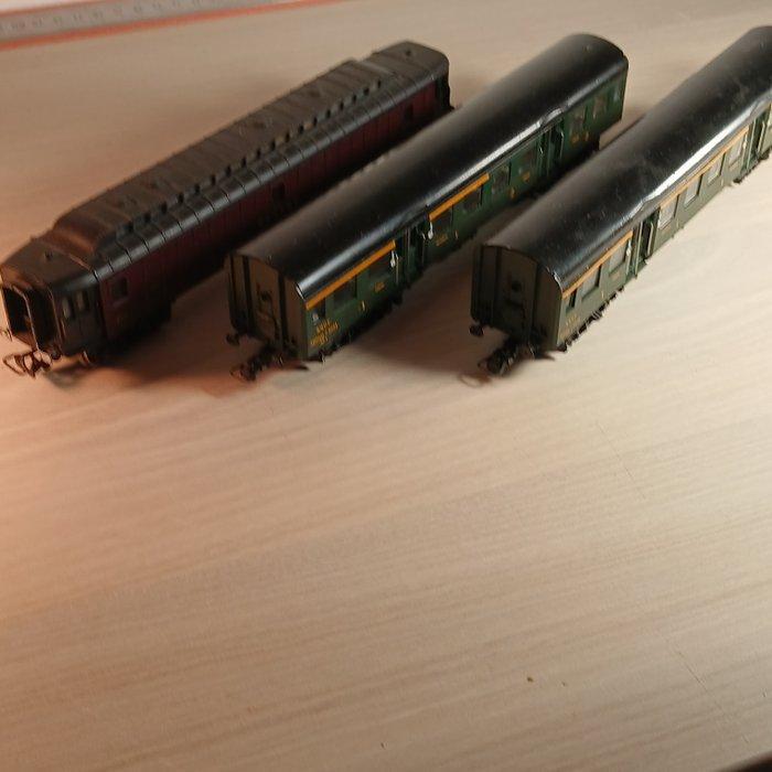 Jouef H0 - Modeltrein personenwagonset (3) - Drie, Hobby en Vrije tijd, Modeltreinen | H0