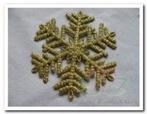 Glitter sneeuwvlok Goud set 4 st Glitter sneeuwv, Hobby en Vrije tijd, Knutselen, Ophalen of Verzenden, Nieuw