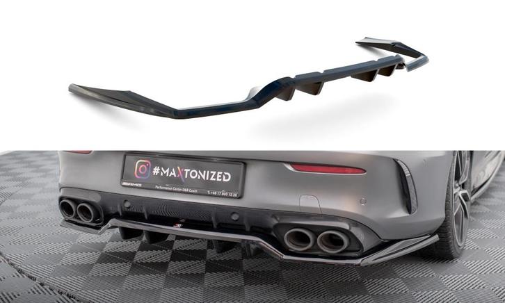 Diffuser Mercedes C43 W205 Coupe FL Maxton Glans Zwart, Auto-onderdelen, Carrosserie en Plaatwerk, Ophalen of Verzenden