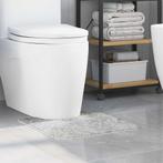 vidaXL Antislip Badmat met Toilet Cut Grijs 50 x 50 cm PP, Verzenden, Nieuw, Grijs