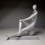 Zsolnay - Janos Torok (1932-1996) - sculptuur, Sitting Clown