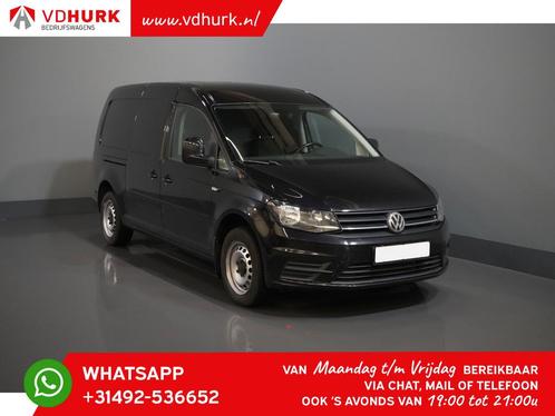 Volkswagen Caddy Maxi 2.0 TDI 100 pk DSG Aut. E6 D.B. Riem V, Auto's, Volkswagen, Zwart, Financial lease, Lease, Caddy Maxi, Ophalen of Verzenden