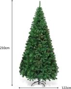 Kerstboom - Kunstkerstboom - 210 cm - Met standaard - COSTWA, Verzenden, Zo goed als nieuw