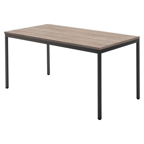 -18% - Bureau Tafel - Zwart met Robson Eiken topblad, Huis en Inrichting, Bureaus, Bureau, Nieuw, Verzenden