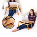 Laptoptafel voor op schoot voor bed of op de bank van bamboe, Huis en Inrichting, Nieuw, Verzenden