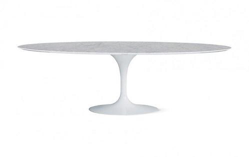 Saarinen Tulip tafel 235x121 Carrara marmeren blad, Huis en Inrichting, Tafels | Eettafels, Verzenden