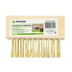 Benson Voegenborstel - Hout - 3 rijen staal - 10 x 3.5 x..., Ophalen of Verzenden, Nieuw, Overige soorten