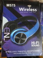 Draadloze V5.0 Edr-hoofdtelefoon - Blauw - Met Bluetooth, Nieuw, Ophalen of Verzenden