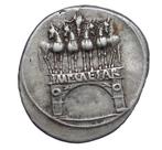 Romeinse Republiek (Imperatoriaal). NGC VF 5/5- 2/5 Octavian, Postzegels en Munten