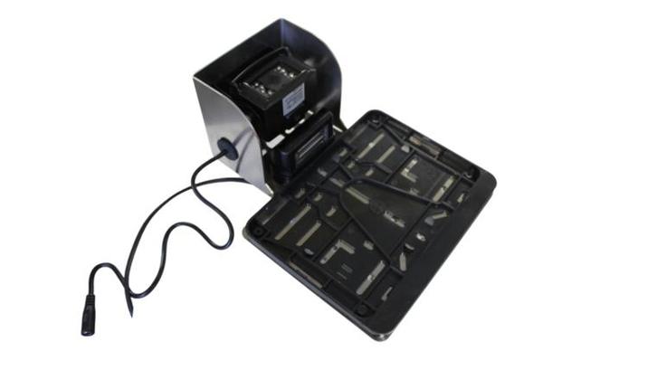 RVS kleine vierkante kentekenplaathouder MET camerahouder, Auto diversen, Kentekenplaathouders, Verzenden