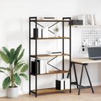 vidaXL Boekenkast Oud hout 80 x 30 x 153 cm Hout en staal, Huis en Inrichting, Kasten | Boekenkasten, Minder dan 50 cm, Verzenden