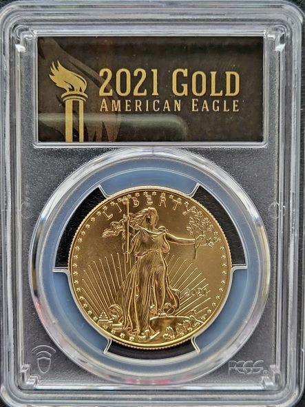 Gouden American Eagle 1 oz 2021 Type-I PCGS MS70, Postzegels en Munten, Munten | Amerika, Midden-Amerika, Losse munt, Goud, Verzenden