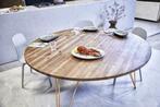 Ronde eettafel | Duurzaam dennenhout  | Kies jouw diameter, Huis en Inrichting, Nieuw, 100 tot 150 cm, 150 tot 200 cm, Rond