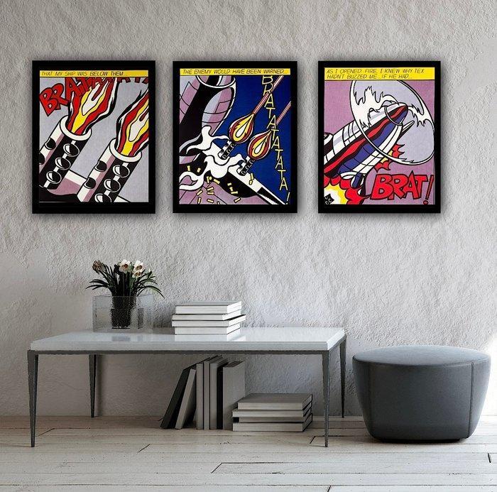 Roy Lichtenstein - “As i opened Fire”. - Jaren 1990, Antiek en Kunst, Kunst | Tekeningen en Foto's
