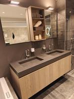 Design badmeubel 160cm met houtfineer fronten - 0011, Ophalen, Nieuw, 150 tot 200 cm, Wastafelkast