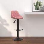 vidaXL Barkruk fluweel roze, Huis en Inrichting, Barkrukken, Verzenden, Nieuw