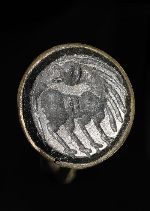 Islamitische Ottomaanse/Bedoeïnenstijl zilveren metaal Ring, Antiek en Kunst, Antiek | Overige Antiek