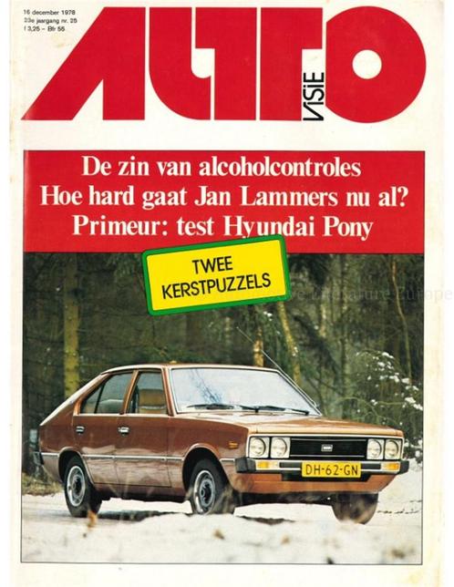 1978 AUTOVISIE MAGAZINE 25 NEDERLANDS, Boeken, Auto's | Folders en Tijdschriften