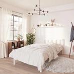 vidaXL Bedframe massief grenenhout wit 90x200 cm, 90 cm, Eenpersoons, Verzenden, Wit