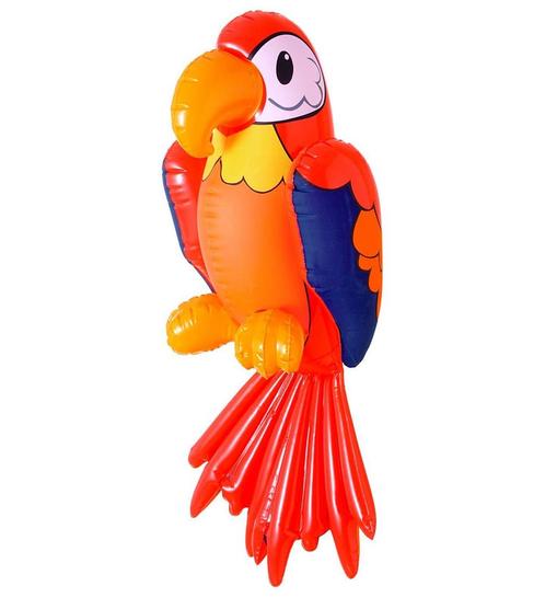 Papegaai Opblaas 60cm, Hobby en Vrije tijd, Feestartikelen, Nieuw, Verzenden