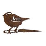 Tuindecoratie goudhaantje met  pin 15x27 cm, Verzenden, Nieuw