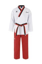 JCalicu poomsae taekwondopak | WT | Wit / Rood (Maat: 190), Verzenden, Nieuw, Taekwondo, Vechtsportpak