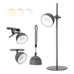 LED Orbi 2,5W 4in1 Bureaulamp magnetisch Grijs - CCT, Huis en Inrichting, Lampen | Tafellampen, Ophalen of Verzenden, Nieuw, Kunststof