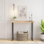 vidaXL Tafelblad rechthoekig natuurlijke rand 90x40x2,5 cm, Huis en Inrichting, Tafels | Eettafels, Verzenden, Nieuw