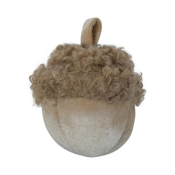 decoratie fluweel eikel creme 15cm*, Huis en Inrichting, Woonaccessoires | Overige, Verzenden