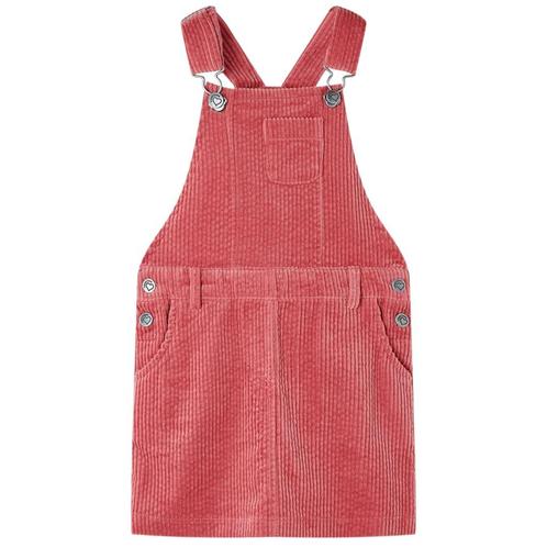 vidaXL Kindertuinjurk 128 ribfluweel roze, Kinderen en Baby's, Kinderkleding | Overige, Nieuw, Verzenden
