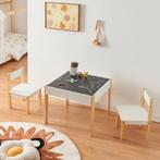 Kindertafel met 2 kinderstoelen Smedjebacken naturel wit en, Verzenden, Nieuw