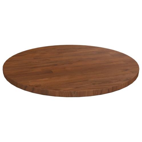 vidaXL Tafelblad rond Ø40x1,5 cm bewerkt massief eikenhout, Huis en Inrichting, Tafels | Eettafels, Nieuw, Verzenden