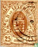 Luxemburg - Staatswapenschild - 1860, Verzenden, Gestempeld