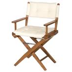 ARC Regisseursstoel Teak Geolied Cream Deluxe, Watersport en Boten, Accessoires en Onderhoud, Ophalen of Verzenden, Nieuw