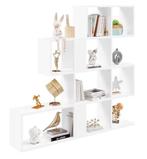 4-Laags Trapvormige Boekenkast – Open Roomdivider 115 cm, Huis en Inrichting, Kasten | Boekenkasten, Verzenden, Nieuw