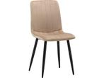 Furnihaus Eetkamerstoelen Set van 2 Fox - Mink - Metaalpoot, Huis en Inrichting, Verzenden, Nieuw