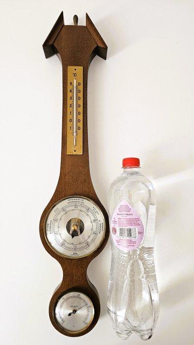 commodoor - Weerstation - Hout, Messing, Glas, Antiek en Kunst, Curiosa en Brocante