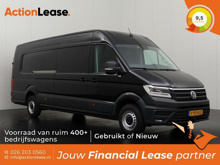 Volkswagen Crafter L5 H3 2022 €398 per maand, Auto's, Bestelauto's, Dealer onderhouden, Te koop, Zwart, Automaat, Financial lease