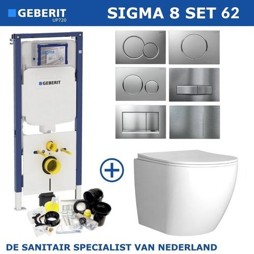 Geberit UP720 Toiletset Compleet | Inbouwreservoir | Sigma 8, Doe-het-zelf en Verbouw, Sanitair, Overige typen, Nieuw, Ophalen of Verzenden