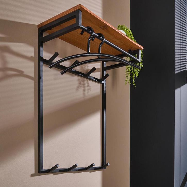 *WOONWINKEL* Grote Kapstok Met Houten Plank, Huis en Inrichting, Woonaccessoires | Kapstokken, Nieuw, Verzenden