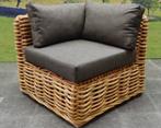 Sabuga hoek loungeset 7-delig naturel rotan, Ophalen of Verzenden, Nieuw
