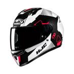 HJC C10 Aspa - Wit/Rood, Nieuw met kaartje, Verzenden, HJC, Integraalhelm