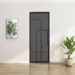 Stalen Taatsdeur - Zwart - 4 Vlaks rond - Rook glas, Doe-het-zelf en Verbouw, Deuren en Horren, 80 tot 100 cm, Overige typen, Nieuw