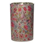 Windlicht zara bloemen large 18cm, Verzenden, Nieuw