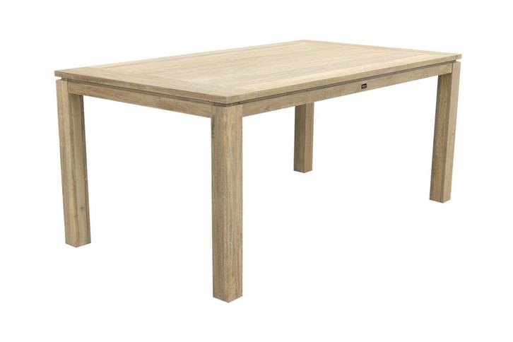 VDG Rome teak tuintafel 170 x 100 cm. - Grey, Tuin en Terras, Tuintafels, Nieuw, Hout, Rond, Verzenden