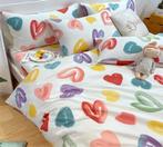 Eenpersoons Dekbedovertrek 140 x 200 - Hartjes, Verzenden, Nieuw