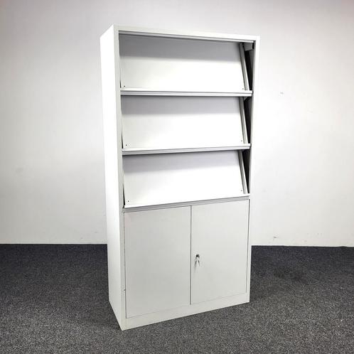 Folderkast Metaal 195x100x42 cm Grijs, Huis en Inrichting, Kasten | Overige, Gebruikt, Ophalen of Verzenden