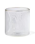 HEMA Glas voor geurkaars XS ribbel transparant, Verzenden, Nieuw